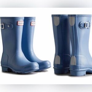 Hunter Kids Blue Rain Boots Boys 3 Girls 4